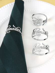 2/4/6 件，宰牲节餐巾环，斋月餐桌装饰餐巾扣，餐巾架 - 彩色 - 查看 11