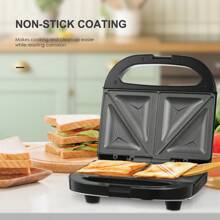 Reemix Sandwich Maker, Toaster And Electric Panini Grill With Non-Stick Coating Plate, Easy To Clean, Heating Up Fast, Built In Indicator Lights, Black - US A Type Plug(110-127V) - View 2