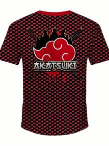 Kit Camiseta Infantil + Mochila Anime Escolar Menino Desenho Animado
