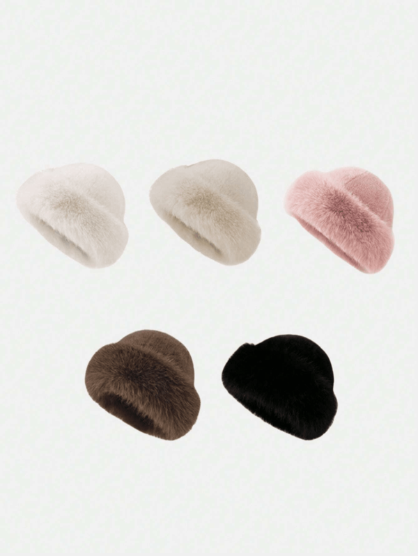 1 pezzo Cappello a secchio soffice da donna, stile coreano, corona rinforzata, morbida e calda, in materiale di poliestere, senza fodera