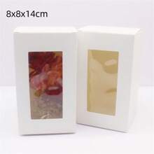 10 pezzi di scatole di carta bianca/kraft/regalo di varie misure da 5/6/7/8/9 cm, scatole per caramelle da matrimonio