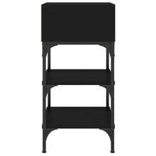 VidaXL Bedside Tables 2 Pcs Black 35x34.5x70 Cm Wood