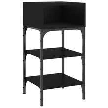 VidaXL Bedside Tables 2 Pcs Black 35x34.5x70 Cm Wood