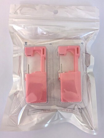 1-10 件一次性无痛耳洞穿刺工具，健康无菌穿刺套件耳环鼻环穿孔枪套装