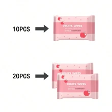 1/2/5包（每包10张）一次性便携湿巾，无纺布清洁湿巾，适用于日常用品，方便携带