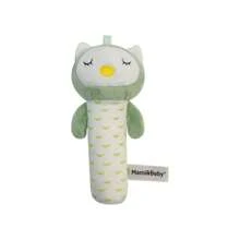 Baby Toys Crinkle Paper BB Stick Round Rattle Baby Soother Round Rattle Cartoon Animal Grab Stick, Suitable For 0-3 Years Old Babies