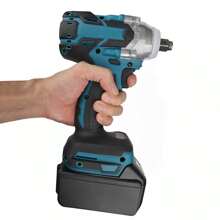 Cordless Electric Impact Wrench Gun 1/2'' High Power Driver With Li-Ion Battery Tools - US A Type Plug(110-127V) - View 2