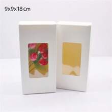 10 pezzi di scatole di carta bianca/kraft/regalo di varie misure da 5/6/7/8/9 cm, scatole per caramelle da matrimonio