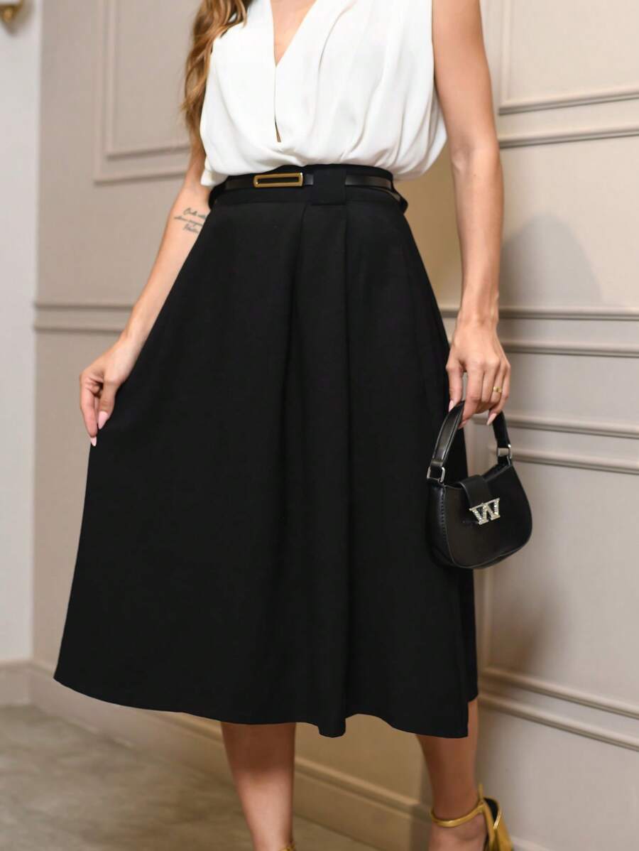 Women Skirts - 黑色 - 查看 1