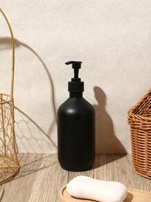 1pc/2pcs Plastic Matte Lotion Bottle, Press Type Liquid Dispenser For Bathroom Hand Wash, Kitchen, Travel 300ml/500ml Home Bathroom Decor Fall Decor Back To School - Black - View 9