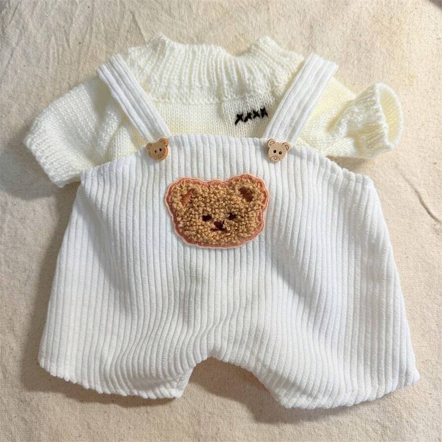 Labubu Vetement Vêtements Pour Poupée Labubu - Ensemble Mignon (17cm) - Inclut Habits Et Chapeau Vetement Pour Peluche Labubu