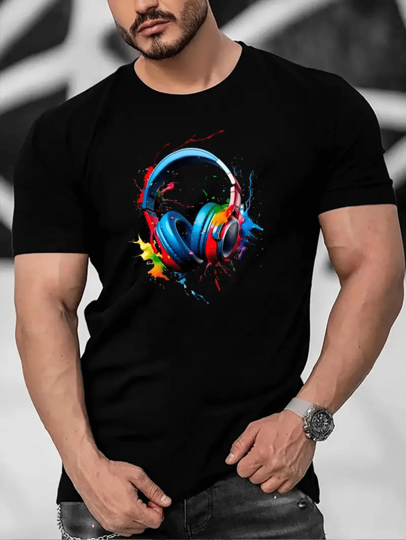 PHONE COLORS MEN'S T-SHIRT, COLORFUL GAMES, SOUND, UNISEX