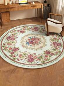 全新圆形地毯，Chenier 圆形地毯，地垫，入口防滑垫，门垫，卧室厨房防滑垫，咖啡桌垫，沙发垫地毯卧室客厅地毯 - 米色 - 查看 6