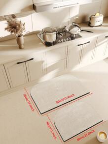 1pc Bathroom Mat, Entrance Rug, Silica Gel Absorbent Mat, Quick Dry, Soft, Anti-Slip Washroom Floor Mat, Home Decor - Multicolor - View 13