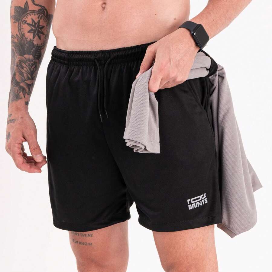 ROCK SAINTS Men Shorts - 黑色 - 查看 1