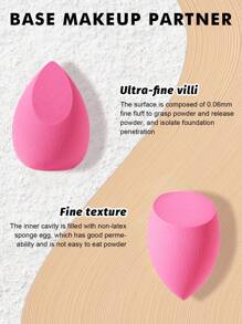 6pcs Makeup Sponges, Suitable For Cream And Powder Concealers, Loose Powder And Other Cosmetics Application - Multicolor - View 5