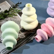 1 件北欧现代圆形花瓶硅胶模具，DIY 环氧树脂工艺家居装饰桌面装饰品 - 白色 - 查看 5