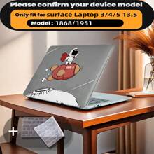 Có 4 mẫu hoạt hình để lựa chọn và đi kèm với miếng bảo vệ bàn phím. Tương thích với vỏ máy tính MacBook Air Pro, vỏ máy tính 13/14/15/16 inch và đi kèm với miếng bảo vệ bàn phím - Nhiều màu - Xem 42