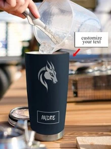 定制隔热 20 盎司不锈钢杯，防漏，适合杯架，适合所有季节 - 水杯 顏色59 - 查看 3