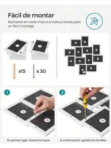 SONGMICS Frames And Photo Holders - White - View 4