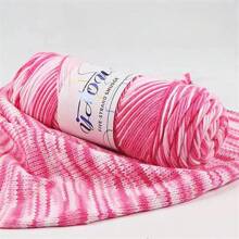 4 Ovillos de 5 cabos de Hilo de leche para bebé multicolor degradado, peso grueso para manualidades DIY como muñecas, bufandas, zapatos