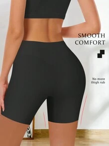 4-Pack Women's Seamless Safety Shorts With Anti-Flap And Anti-Roll Hems, Mid-Rise Boxer Briefs For Base Layers - Multicolor - View 4