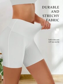 4-Pack Women's Seamless Safety Shorts With Anti-Flap And Anti-Roll Hems, Mid-Rise Boxer Briefs For Base Layers - Multicolor - View 2