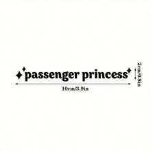 Princess Passenger Vinyl Decals For Car Rearview Mirrors - Easy Apply, Durable & Stylish Exterior Accessories - one-size - View 6