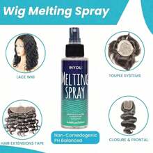1pc Lace Melting Spray And Holding Spray(120ml), Extreme Hold Melting Spray For Lace Wigs, Glueless, Strong Natural Finishing Hold, Dries Quickly, Wig Melting Spray & Hair Adhesive For Wigs