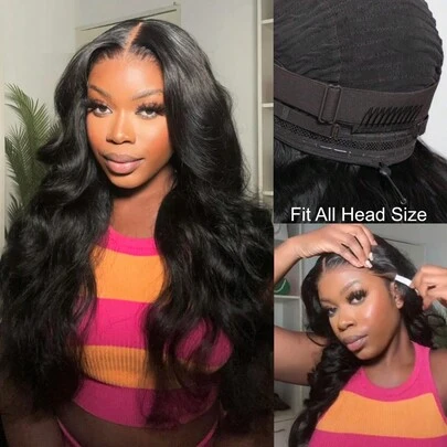  Hair 13x4 Pre-Everything™ Transparent Lace Front Body Wave Wig Real Ear To Ear With Invisi Drawstring Wig Lace Fit Better Frontal Wig Pre Cut Pre Bleached Pre Plucked Lace Wig Ready To Wear Go Unice Wigs For Women