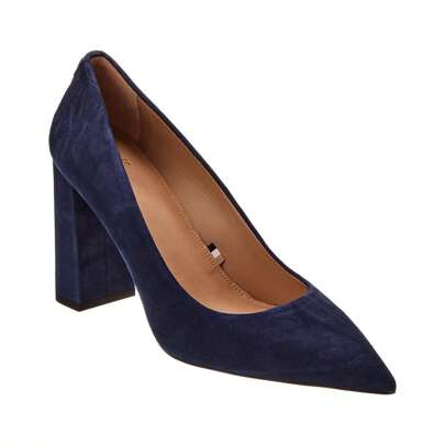 Boss Janet Chunky Suede Pump
