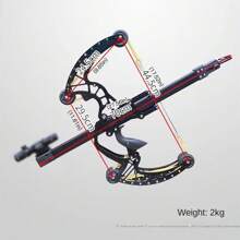 New All-Metal 50-Round Compound Bow And Arrow Compound Slingshot Steel Ball Double Outdoor High-Precision Laser Aiming Bow