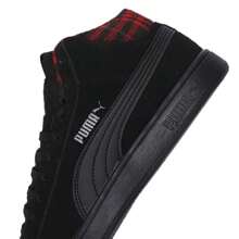 Puma Smash V2 Mid WTR 格纹女鞋，运动型中帮运动鞋，轻便加垫休闲鞋，时尚潮流，货号 385174-01