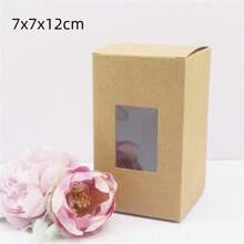 10 pezzi di scatole di carta bianca/kraft/regalo di varie misure da 5/6/7/8/9 cm, scatole per caramelle da matrimonio