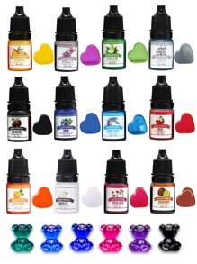 1PC 12 Colors 5ml Epoxy Resin Pigment Transparent UV Epoxy Resin Dye Liquid DIY Jewelry Making Accessories Candle Dyes - UV Color Pigment - View 1