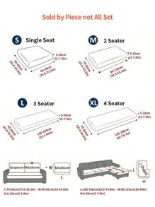 1 件弹性沙发套，4 季多功能，沙发枕套，防污防滑，适用于狗、猫、儿童、宠物，保护家具，适合卧室、办公室、客厅沙发 - 藍色 - 查看 2