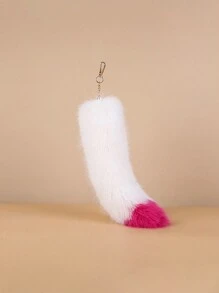 可爱狐狸尾巴设计汽车钥匙扣适合日常使用送给女性情人节的礼物