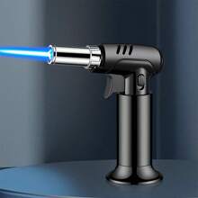 NetHong Butane Gas Blow Torch Burner Welding Auto Ignition Soldering BBQ Flame Thrower - Black - View 1