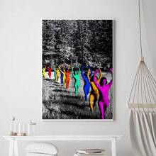 1pc Wall Arts Posters Frameless Retro Tv Girl Music Group Poster Prints Poster Wall Painting Bedroom Living Room Wall Bar Restaurant Sticker Small Pop,Canvas Gifts Birthday Graduation - Multicolor - View 24