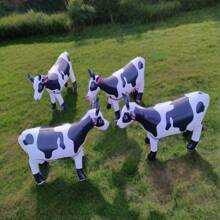 Farm Theme Inflatable Cow Decoration - Especially Suitable For All Kinds Of Birthday Parties, Pool Party Celebrations And Outdoor Activities, Etc - Black and White - View 2