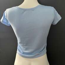 3-Piece Package Women's T-Shirt, Ladies' Top, Women's T-Shirt, Crop Top, Comfortable, Soft, Daily Wear - 藍色 - 查看 2