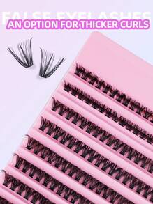 200 Stück D-Curl Wimpernbüschel, 8-16mm, Künstliche Wimpern 10 Reihen 40D Büschel Wimpern, 10ML Kleber & Versiegelung, Wimpernverlängerungs-Kleber, Pinzette, Wimpernapplikator für Wimpernverlängerung, natürlich aussehende & leichte Wimpern, Wimpernverlängerung, einfaches Make-up Wimpern, DIY Segment Wimpern, dicke & dramatische Wimpern, Wimpernbüschel Set, Wimpern - Schwarz - Übersicht 6