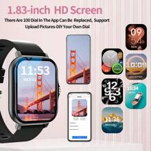Smart Watch,Multifunctional Sports Smartwatch For Men And Women, With Call & Message Notifications, Customizable Watch Faces, Multiple Sports Modes, Compatible With Android & IOS - pink-two straps - 查看 5