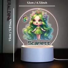 1pc Custom Personalized Table Lamp Night Light Customized Cartoon Princesses And Animals 3D Night Light Toy Acrylic Night Lights Gift For Home Room Decoration Night Light Usb Powered & Battery Operated Optical Illusion Table Lamp With Remote Control Perfect Gift Send To Girls For Valentine's Day, Easter, Christmas Unique Room Decor, Fun And Adorable Nightlight Gifts Birthday Graduation Home Decor Back To School School Supplies,Christmas Gift Supplies