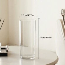 1pc Acrylic Vase, High-End Glass Hydroponic Plant Container For Living Room Flower Arrangement, Large Size, Anti-Fall Home Decor Room Decor Flower Vase Glass Vase