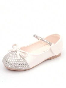 Princess Shoes For Girls, Toddlers Crystal Decor Shoes, Children Party Soft Flat Shoes
