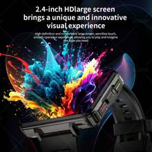 LOKMAT APPLLP 5 MAX Smart Phone Watch Can Be Inserted With 4G/5G Phone Card, Full Network Access WiFi Internet Access, Junior And Senior High School Students Independent Call Multi-Function Black Technology Men's Watch 2.4-Inch Large Screen MTK6762 Eight-Core Processor + PAR2822 Chip Dual System Android System 10.7 - 黑色 - 查看 7