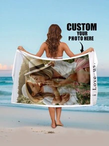 1 pieza Toalla de playa personalizada con texto, toalla de baño personalizada, toalla de piscina para adultos, toalla de playa, surf, baño, regalo de vacaciones, toalla de playa, , playa, ola caliente, artículo esencial de verano, decoración de baño, artículos esenciales de viaje, accesorios de viaje, artículos esenciales de playa, viaje soleado