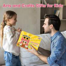 发型设计工艺套件，创意纸娃娃发饰艺术和工艺品适合 8-12 岁儿童，DIY 发型师教育玩具艺术和工艺品套装，有趣的儿童学校艺术项目生日礼物，随机款式 - 彩色 - 查看 7