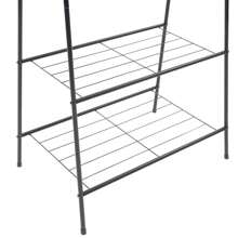 Stylish Metal Coat Rack 59x35x150 Cm - Versatile Clothes Organizer & Storage Solution With Decorative Shelf Unit For Modern Bedroom FurnitureCoat Rack Back To School Travel Essentials Room Decor,Home Decor,Bedroom Decor Storage Organization And Storage Puppy Keep Dress Shorts Phone Case Bikini Summer Dresses For Women Skirt Summer Dress Dresses Nails Jeans Tops White Dress Dresses For Women - Black - View 3